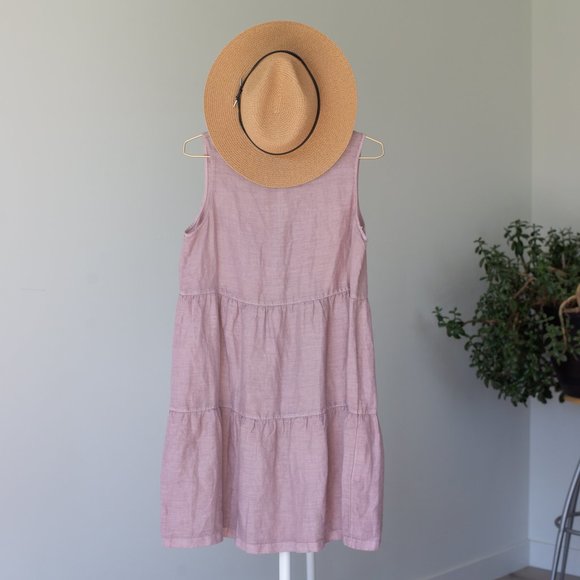 100% Linen Dress Mauve colour from C&C California - Picture 13 of 16